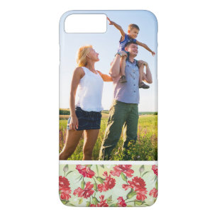 Rote Gartennelken u. Schmetterlinge des Case-Mate iPhone Hülle