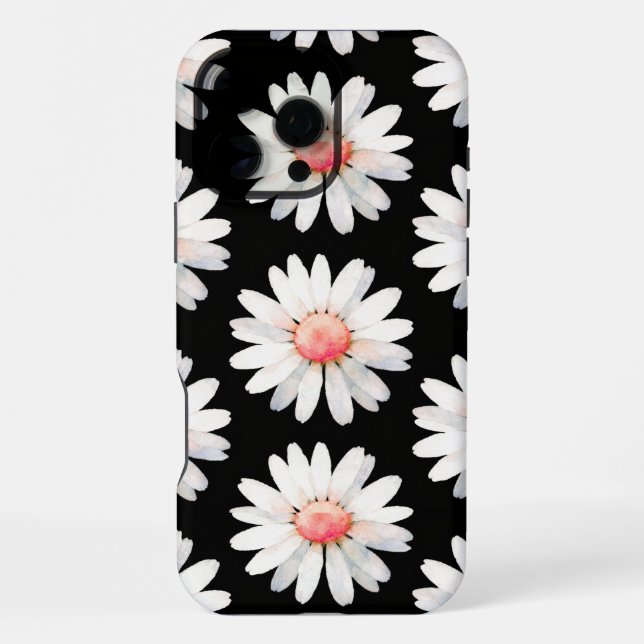 Rote Gepunktete Margeriten iPhone 16 Pro Max Hülle (Rückseite)