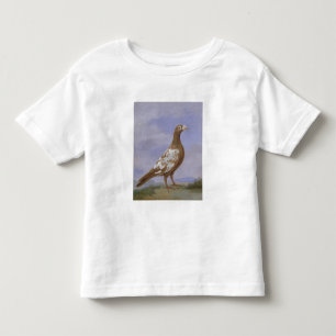 Rote gescheckte Brieftaube (Öl auf Leinwand) Kleinkind T-shirt
