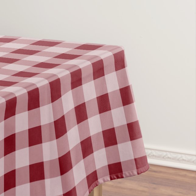 Rote Gingham-Tischdecke Tischdecke (Beispiel)