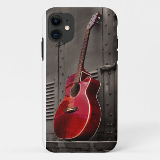 Rote Gitarre iPhone 5/5s Handy-Abdeckung title_seo2
