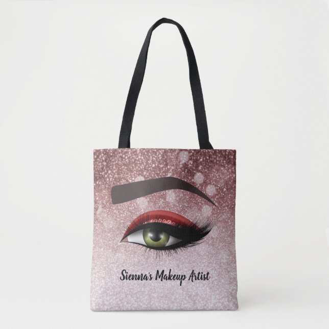 Rote Glasien Augen | Makeup artist Tasche (Vorderseite)