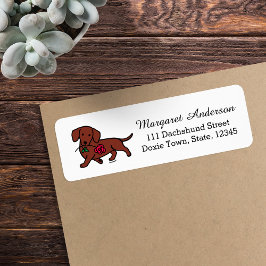 Rote, glatte, haarige Dackel Rose