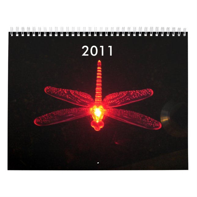 Rote glühende Libelle, wird, 2012 inspiriert Kalender (Titelbild)