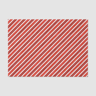 Rote, goldene und weiße Weihnachtsstreifen Seidenpapier