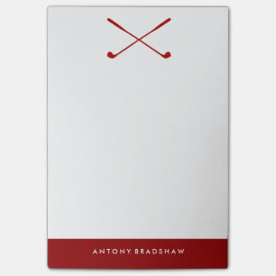 Rote Golfplätze Post-it Klebezettel