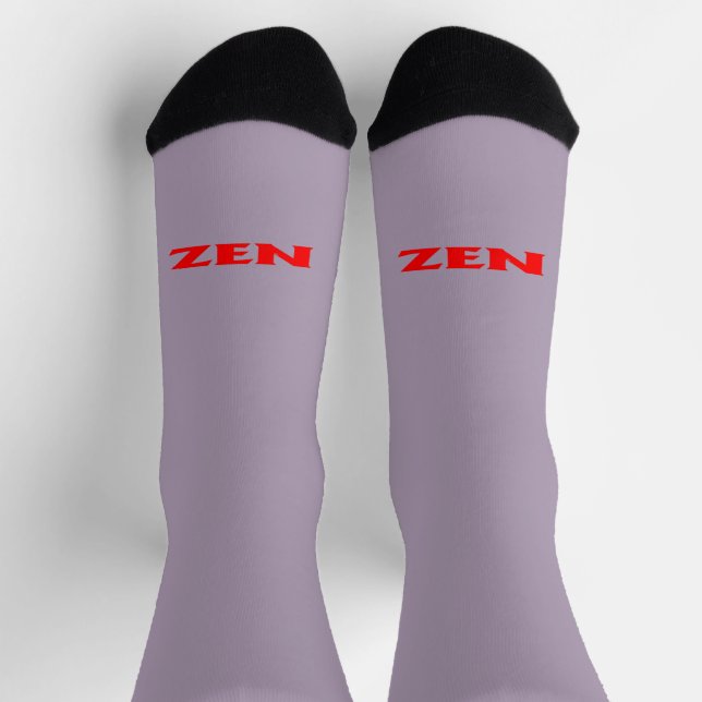 Rote graue Zen-Prämiensocken Socken (Oben)