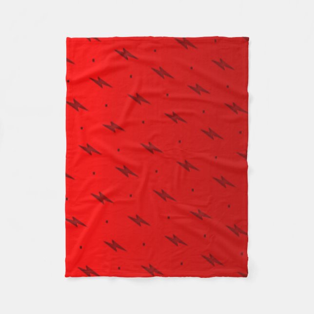 Rote grelle Fleece-Decke Fleecedecke (Vorderseite)