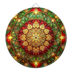 Rote Grüne Dekorative Blumen Dartboard Dartscheibe