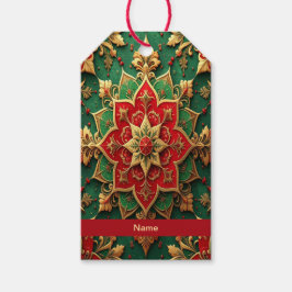 Rote Grüne Dekorative Weihnachts-Geschenk-Anhänger Geschenkanhänger