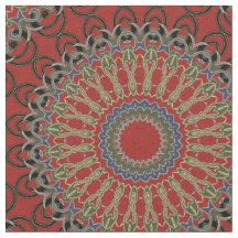 Rote, grüne und blaue Mandala-kleines Muster