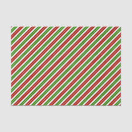 Rote, grüne und goldene Weihnachtsstreifen Seidenpapier