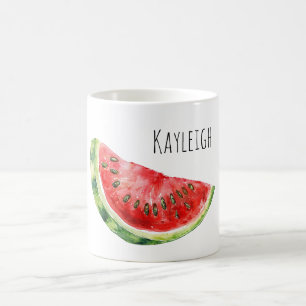 Rote Grüne Wassermelone Kaffeetasse