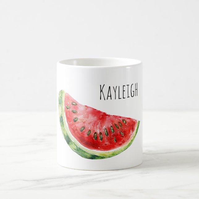 Rote Grüne Wassermelone  Kaffeetasse (Mittel)