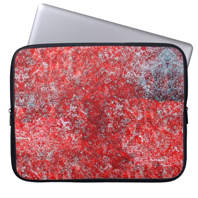 Rote Grunge Textur abstract,alt,art,background, Laptopschutzhülle (Vorderseite)