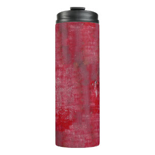 Rote Grunge-Texturabstract,alt,art,hintergrund, Thermosbecher