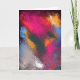 rote Grußkarte für Cluster Karte