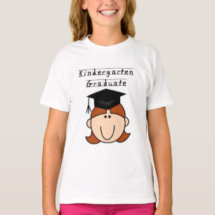 Rote Haar-Mädchen-Kindergarten-Absolvent-T-Shirts T-Shirt