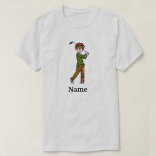 Rote Haare Männliche Golfer Par-T-Shirt Typ T - Sh T-Shirt