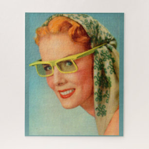 rote Haare, Zitronengelbe Sonnenbrille