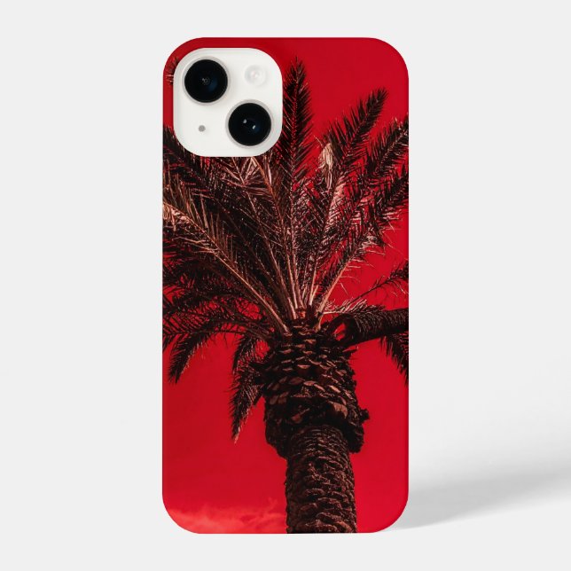 rote Handfläche iPhone 14 Hülle (Rückseite)