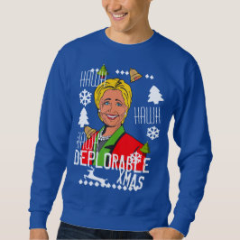 Rote hässliche Weihnachtsstrickjacke Hillary Sweatshirt