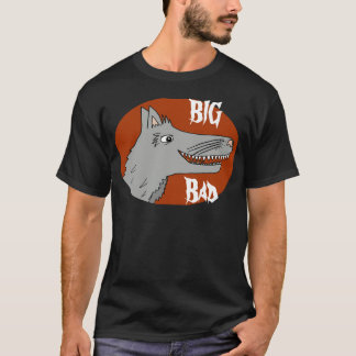 Rote Haube GROSSEN SCHLECHTEN WOLF-Cartoon T-Shirt