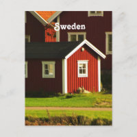 Rote Häuser in Schweden