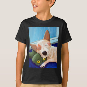 Rote Heeler streichelnfrosch-Malerei T-Shirt