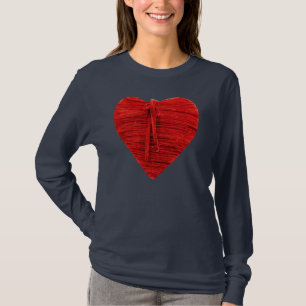 ROTE HERZBLOSE T-Shirt