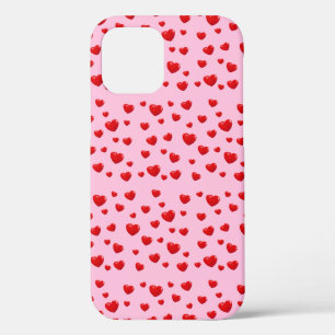 rote Herzen auf Rosa Case-Mate iPhone Hülle