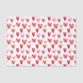 Rote Herzen (Design 35 Red Series) Seidenpapier