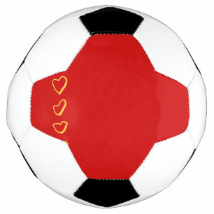 Rote Herzen Fußball