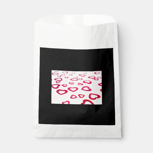 Rote Herzen Geschenktütchen (Vorderseite)