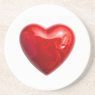 Rote Herzen Getränkeuntersetzer