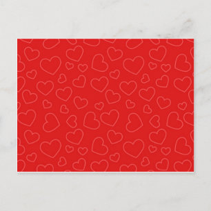 Rote Herzen Hintergrund Postkarte