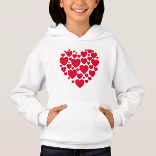 Rote Herzen Hoodie