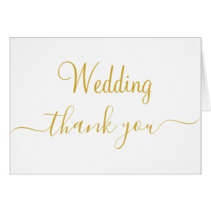 Rote Herzen Monogramm Gold Weiß Hochzeit Danke