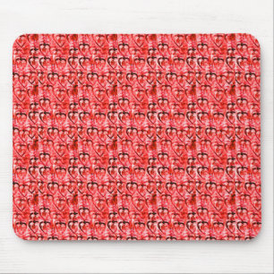 Rote Herzen Mousepad