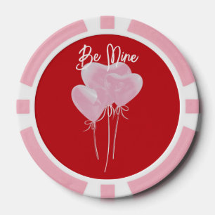 Rote Herzen Pokerchips