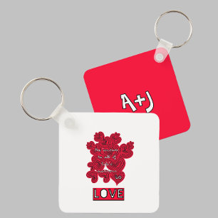 Rote Herzen Schlüsselanhänger