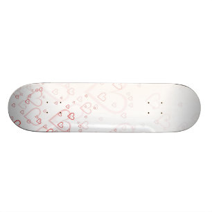 Rote Herzen Skateboard