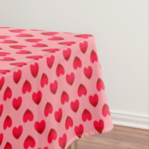 Rote Herzen Tischdecke