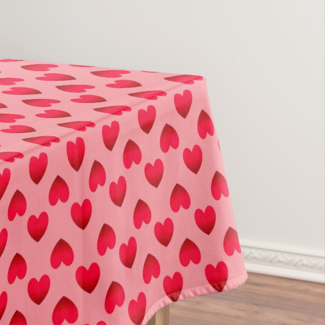 Rote Herzen Tischdecke (Beispiel)