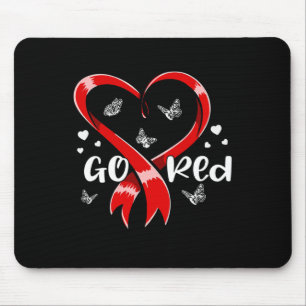 Rote Herzkrankheiten Sensibilisierung für Frauen M Mousepad