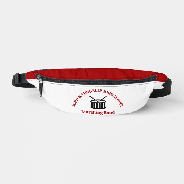 Rote High School Marching Band Personalisiert Bauchtasche (Vorderseite)