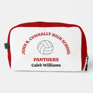 Rote High School Volleyballspielerin Personalisier Waschbeutel