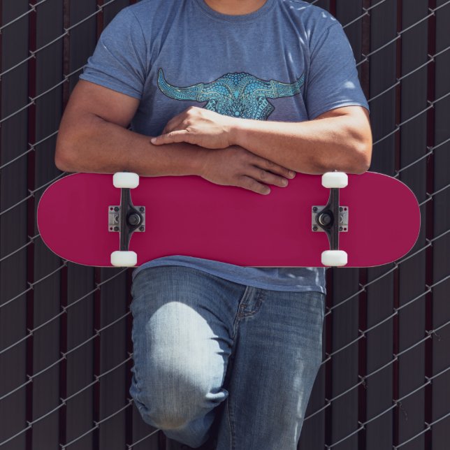 Rote Himbeere, Farbe | Classic | elegant Skateboard (Außenbereich 3)