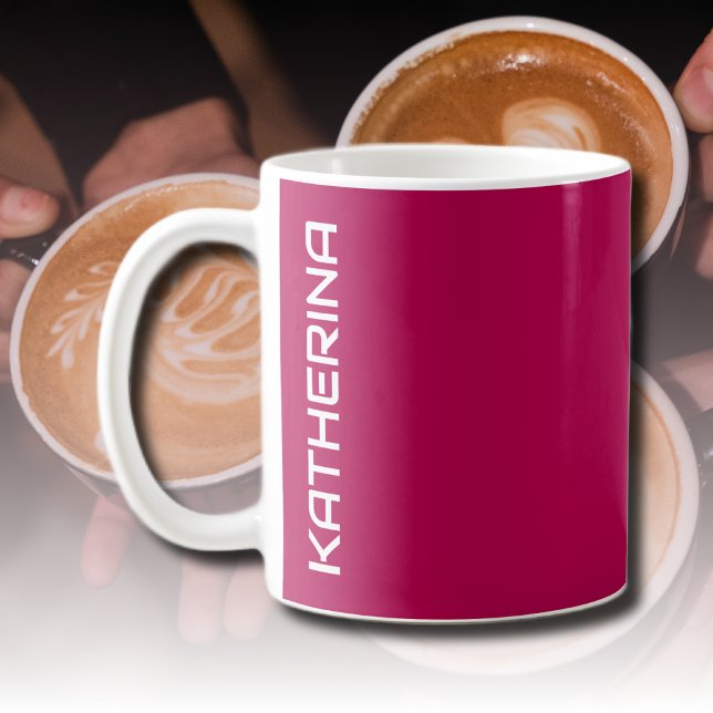 Rote Himbeere, Farbe | Klassisches Personalisiert Kaffeetasse (Von Creator hochgeladen)