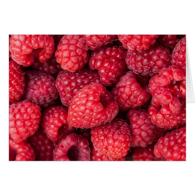 Rote Himbeeren, frisch (Vorderseite (Horizontal))